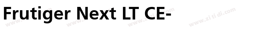 Frutiger Next LT CE字体转换